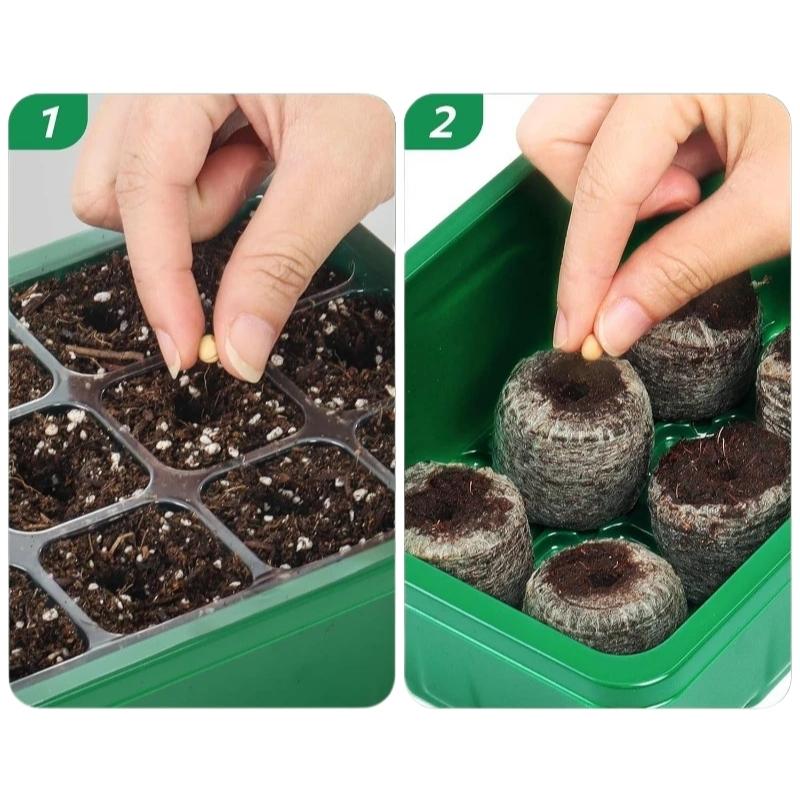 Minidrivhus – kompakt bricka för frösådd 10-pack