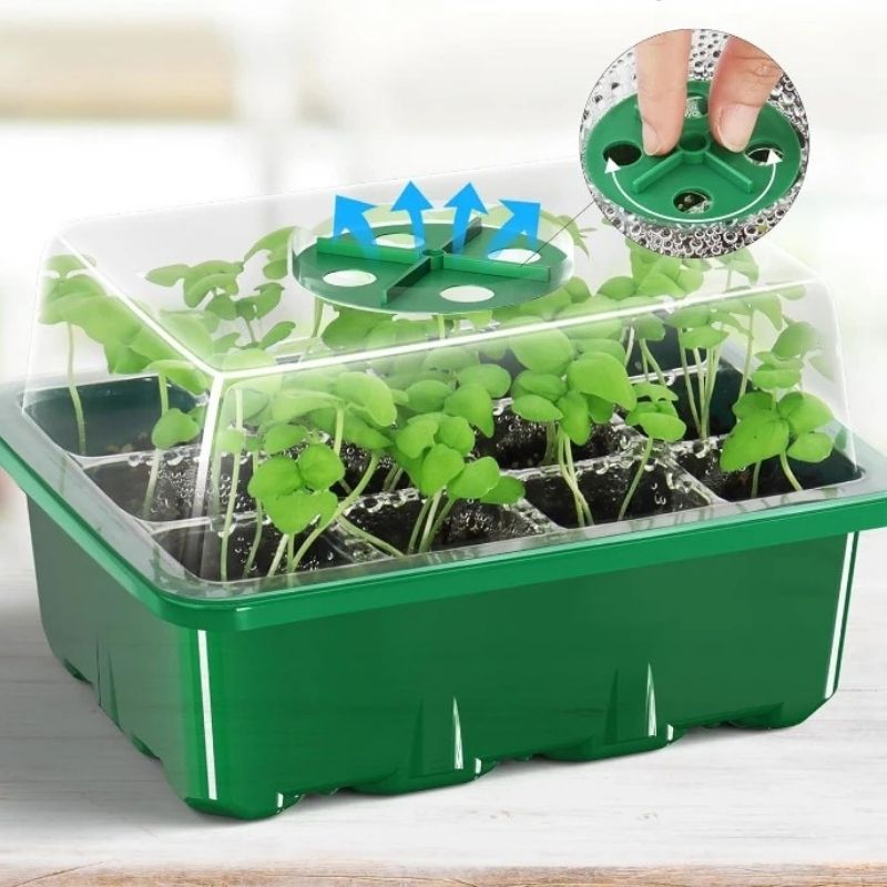 Minidrivhus – kompakt bricka för frösådd 10-pack